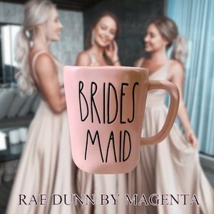 Was $22 BRIDESMAID Mug by Rae Dunn Magenta